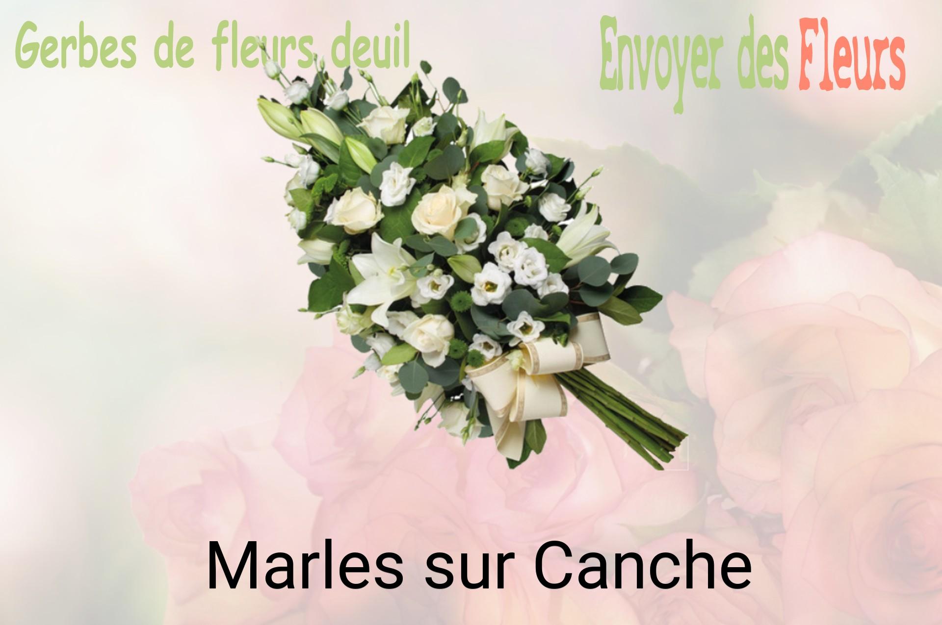 Gerbe de fleurs de deuil livrée à Marles-sur-Canche